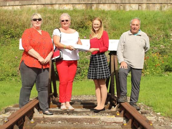 Coun Cheryl Raylor, Coun Mary Stirzaker, Cat Smith MP and Peter Williams, Back on Track, with a petition calling for a new rail link for Fleetwood