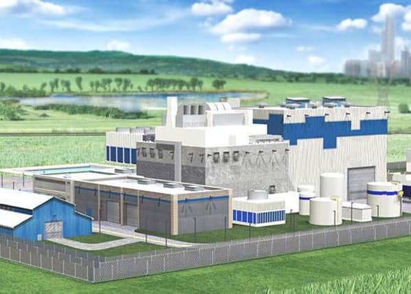 An artist's impression of a SMR power station from Westinghouse